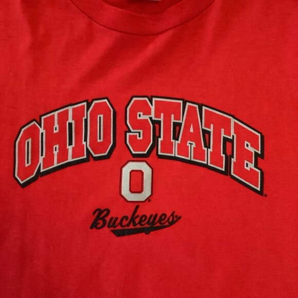 Delta T-Shirt Men’s Size XL Color Red Ohio State Buckeyes Pro Weight Graphic Tee - Picture 6 of 10